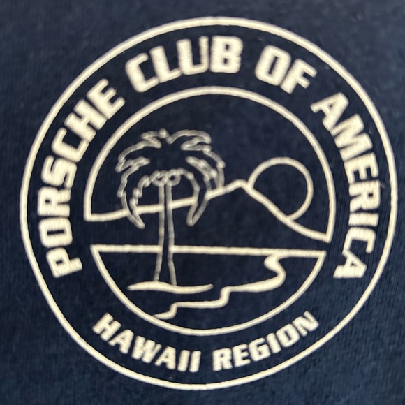 PORSCHE CLUB of AMERiCA🏝️HAWAii REGiON 💙X-LARGE BLUE T-SHiRT - NEW - Picture 2 of 2